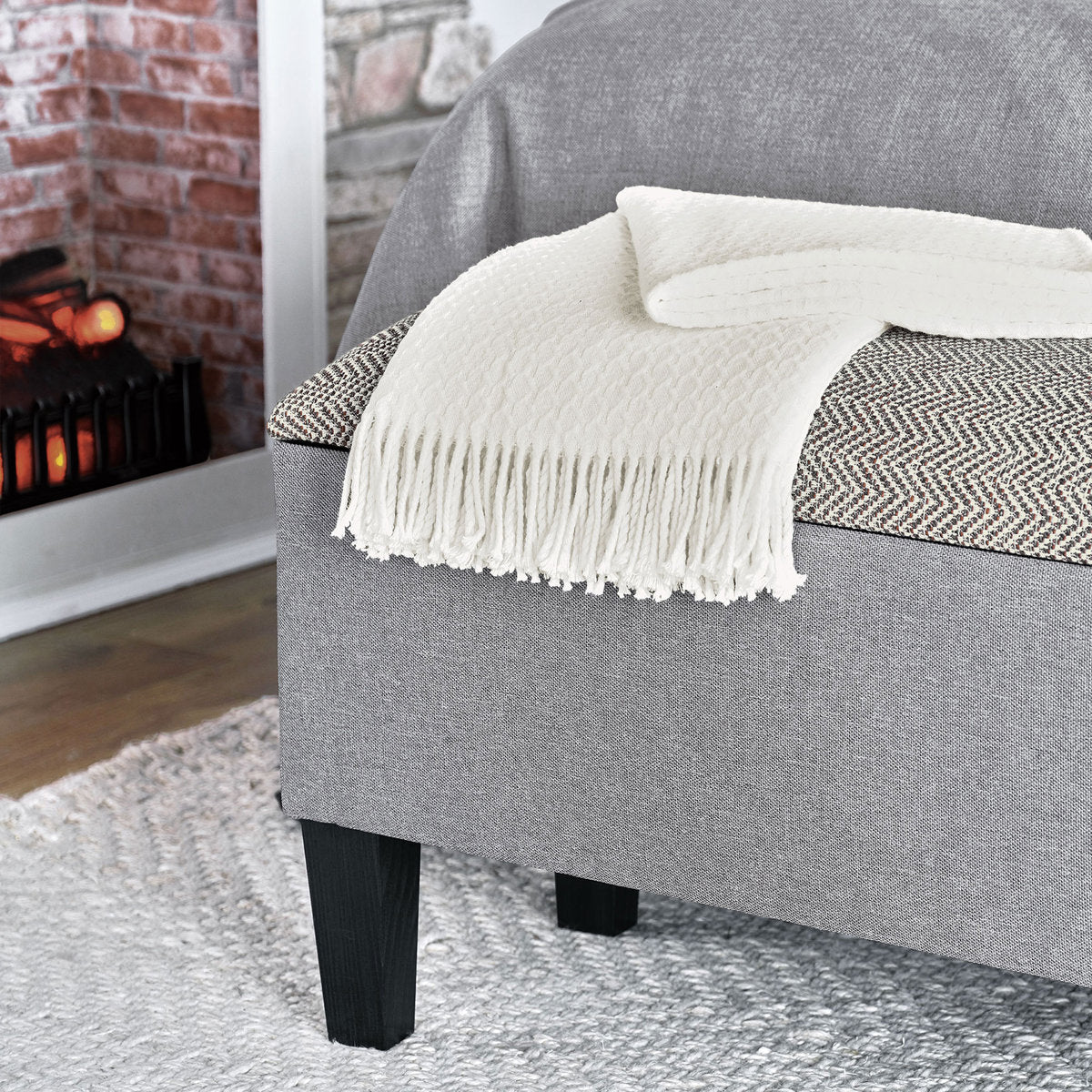 Andes Upholstered Storage Bench
