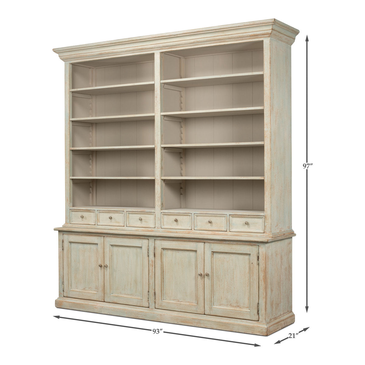 Angelique Solid Wood China Cabinet