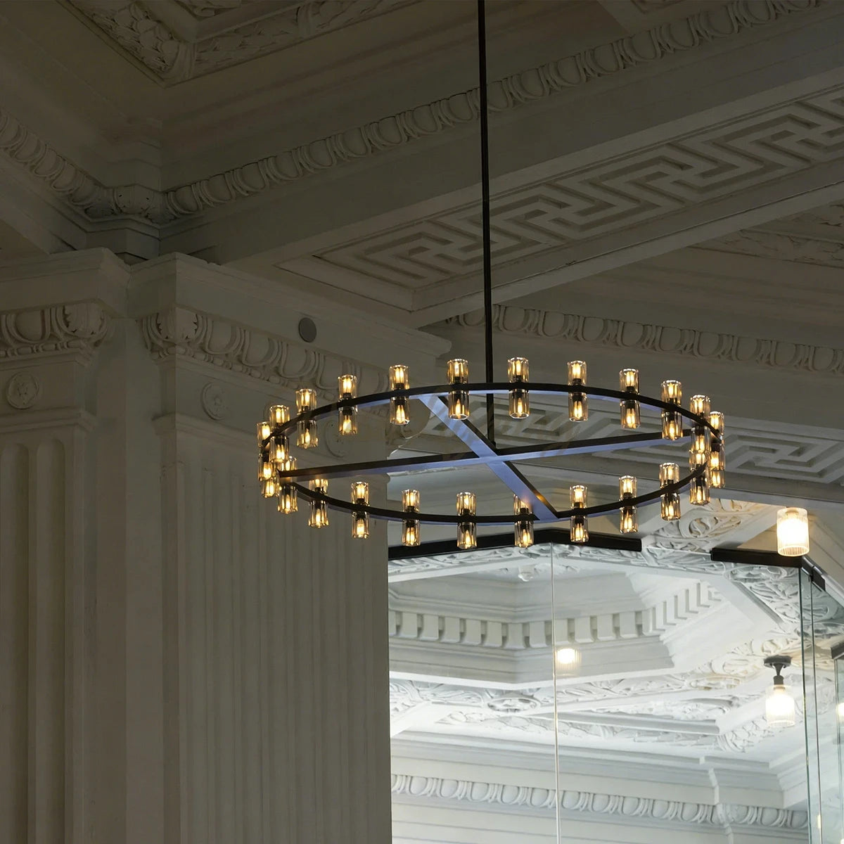 Arcachones Led Round Two-tier Chandelier 60"