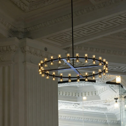 Arcachones Led Round Two-tier Chandelier 60"