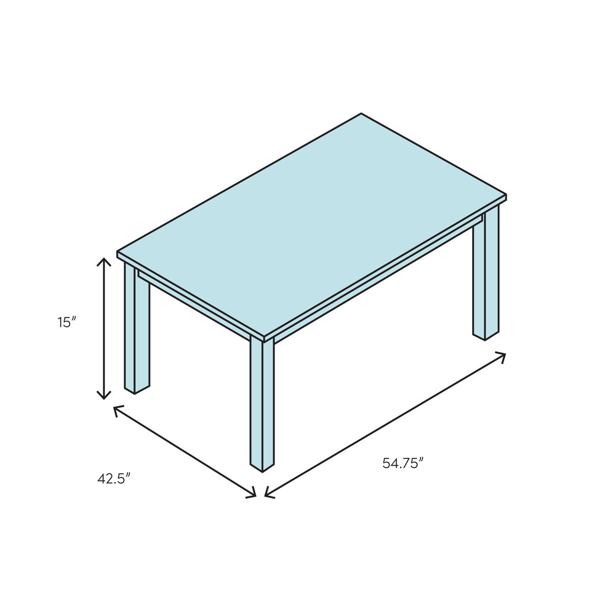 Architectural Solid Wood Cocktail Table