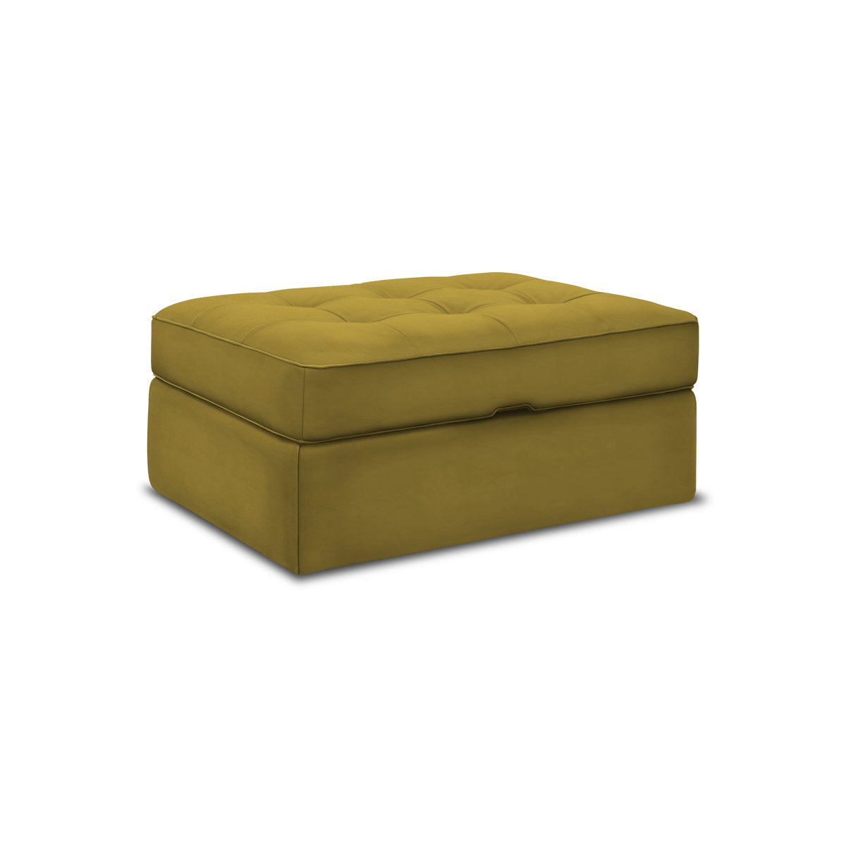 Eleanor Rigby Arizona 42 Wide Genuine Leather Tufted Rectangle Storage Ottoman