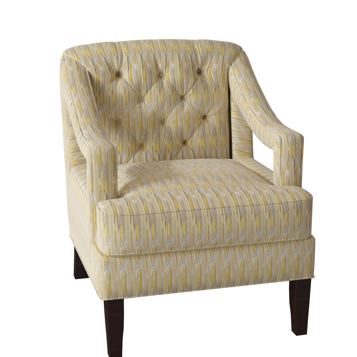 Armchair Chair with Ottoman