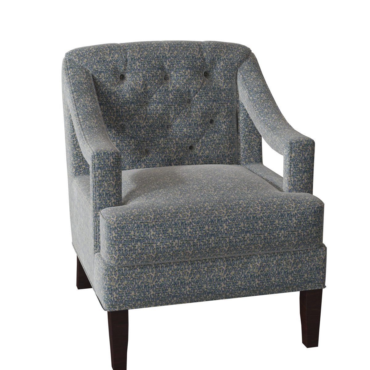 Armchair Chair with Ottoman