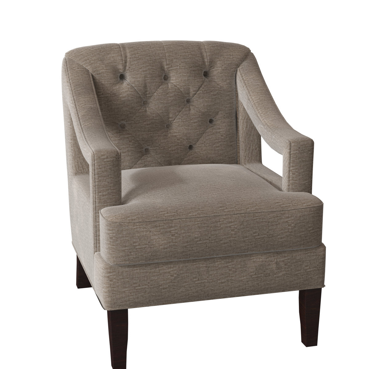 Armchair Chair with Ottoman