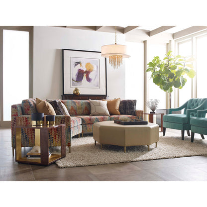 Armchair Chair with Ottoman