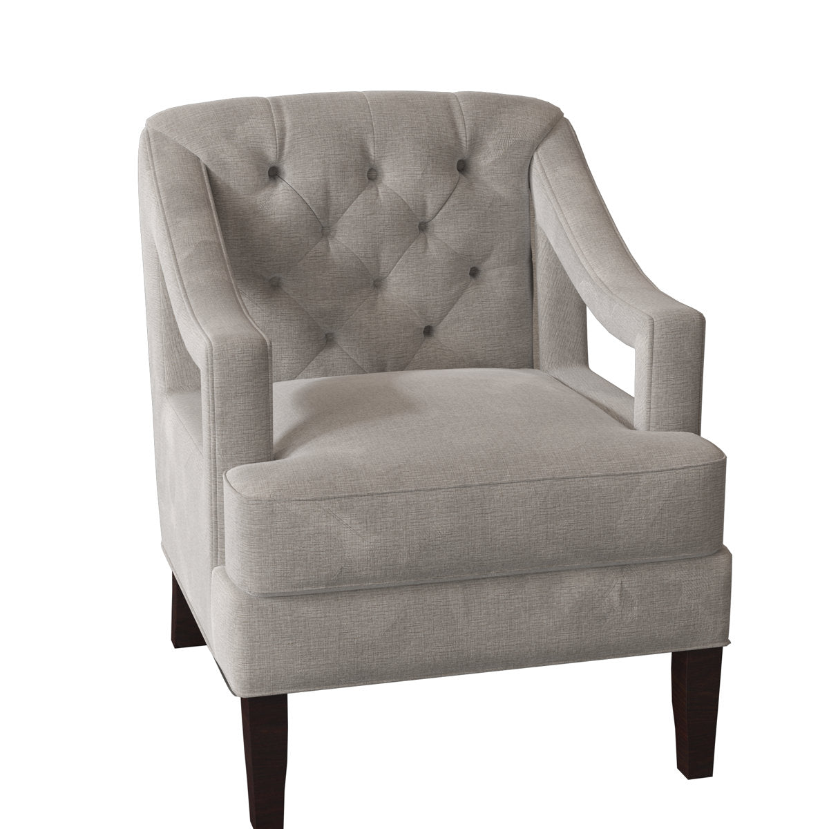 Armchair Chair with Ottoman