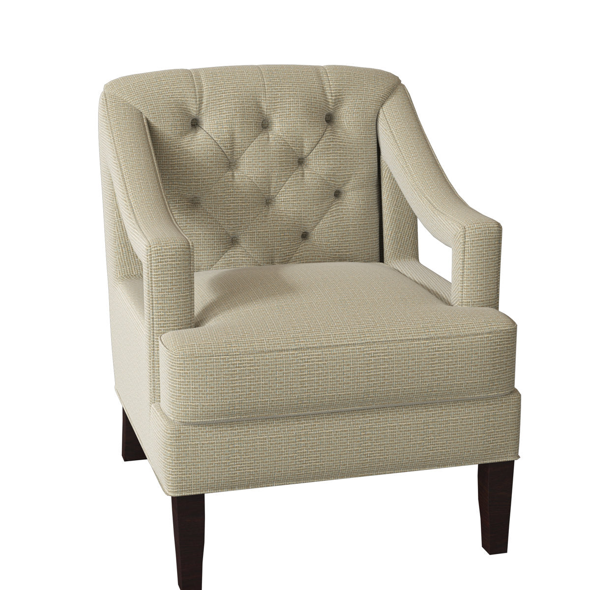 Armchair Chair with Ottoman