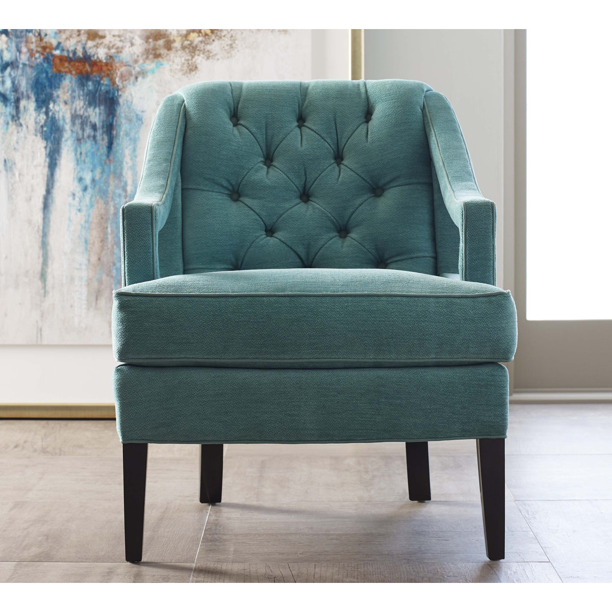 Armchair Chair with Ottoman