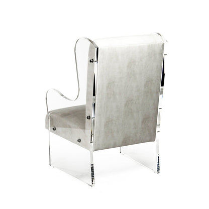 Armchair Chair with Ottoman