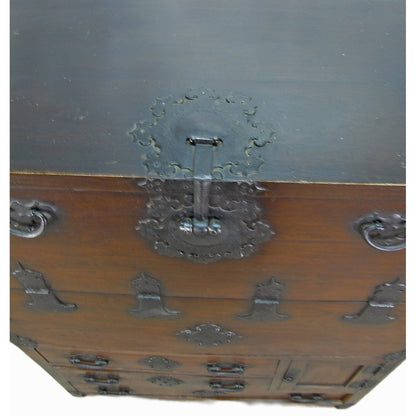 Asian Classic Solid Wood Accent Chest