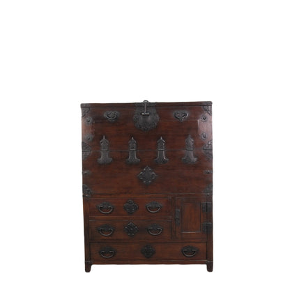 Asian Classic Solid Wood Accent Chest