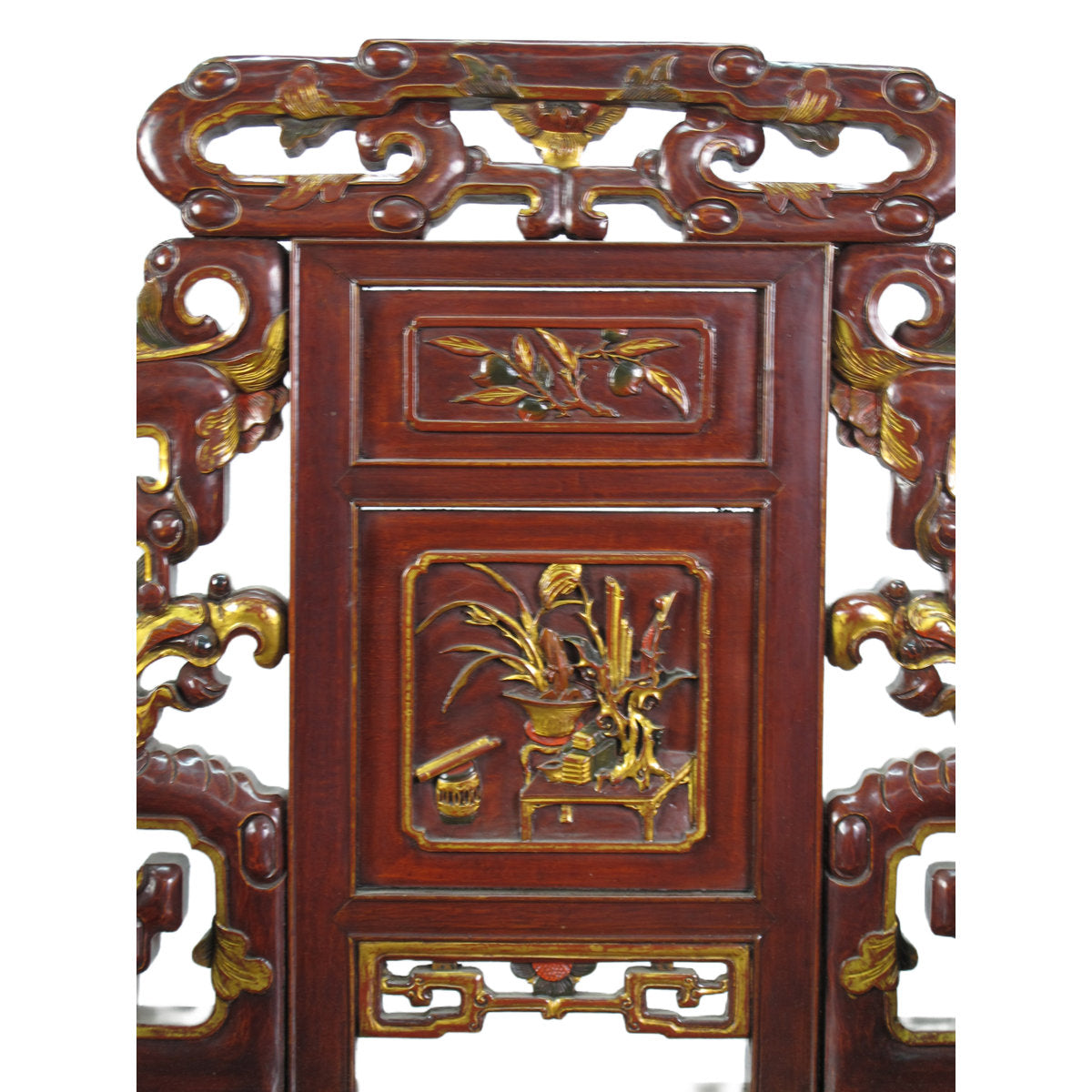 Asian Classic Solid Wood Arm Chair (Set of 2)