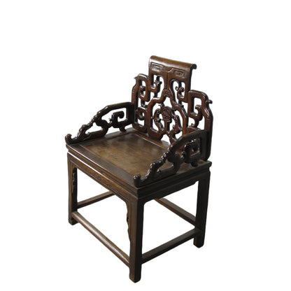 Asian Classic Solid Wood Arm Chair (Set of 2)