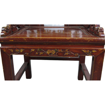 Asian Classic Solid Wood Arm Chair (Set of 4)