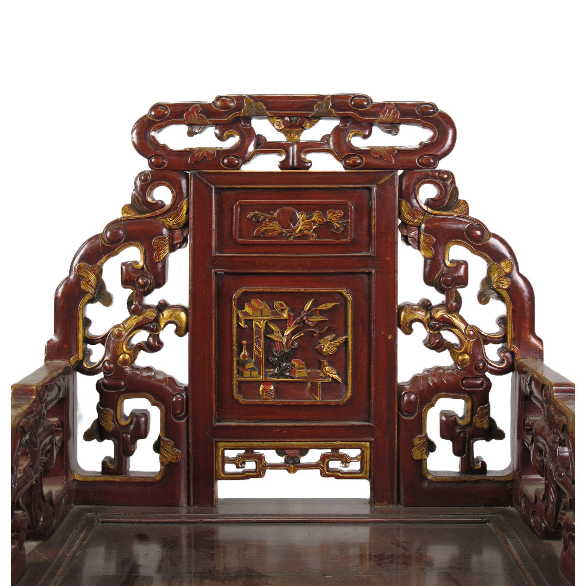 Asian Classic Solid Wood Arm Chair (Set of 4)