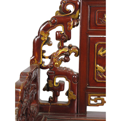 Asian Classic Solid Wood Arm Chair (Set of 2)