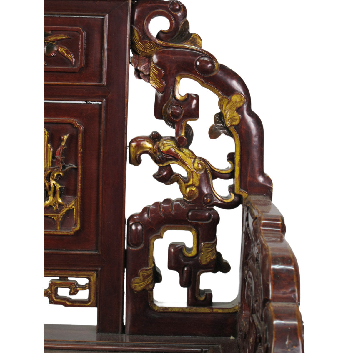 Asian Classic Solid Wood Arm Chair (Set of 2)