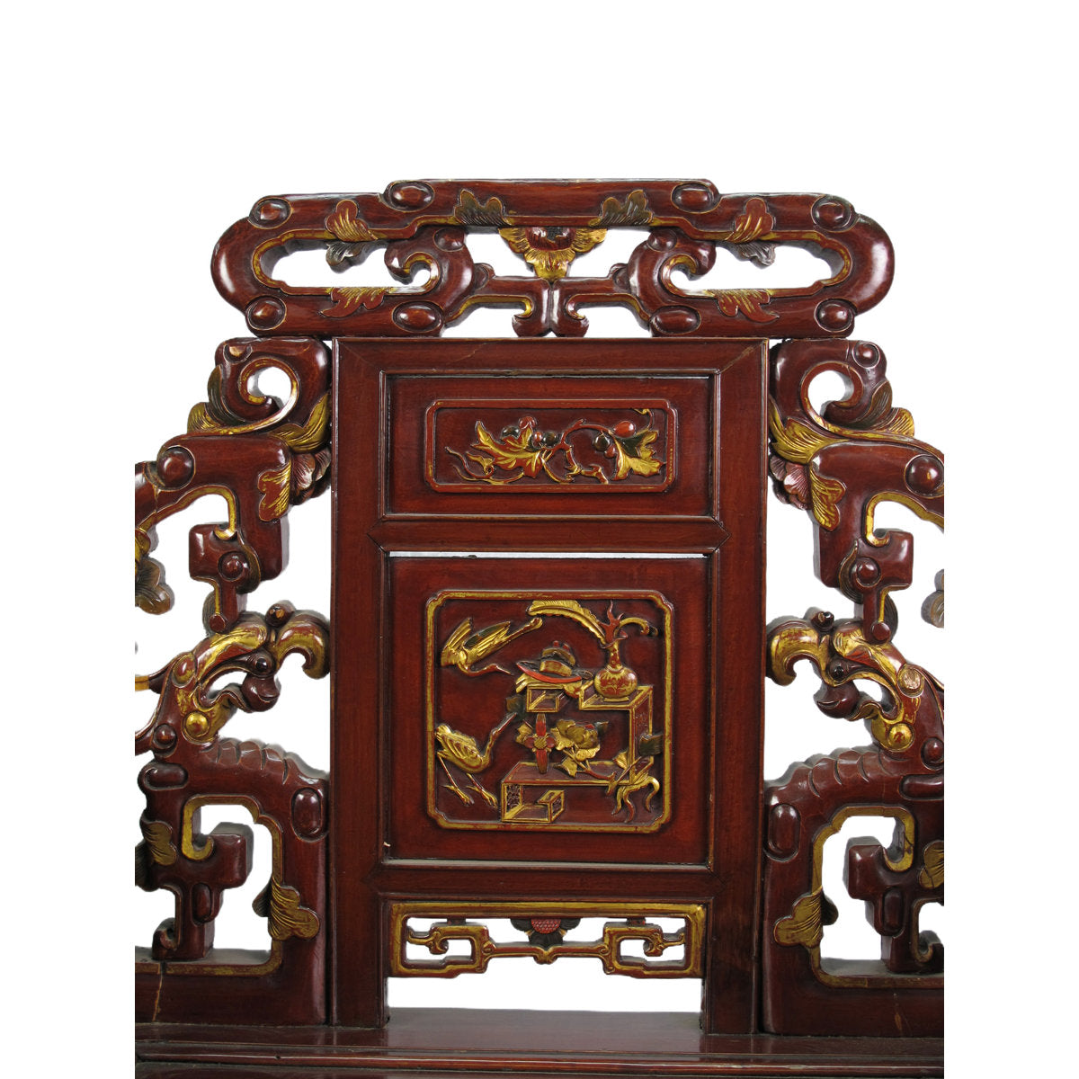 Asian Classic Solid Wood Arm Chair (Set of 2)