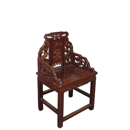 Asian Classic Solid Wood Arm Chair (Set of 2)