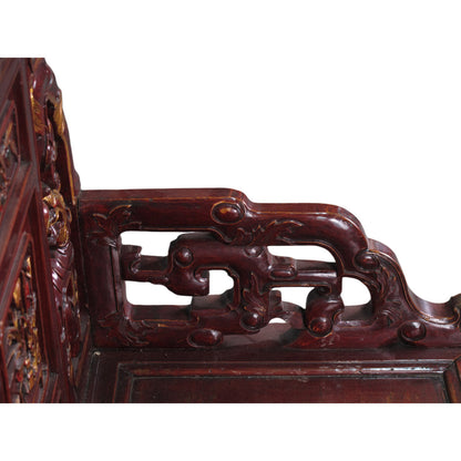 Asian Classic Solid Wood Arm Chair (Set of 2)