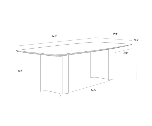 Astara Marble Dining Table