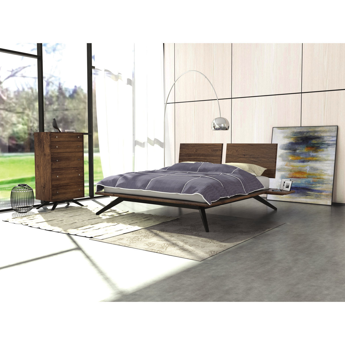 Astrid Solid Wood Platform Bed