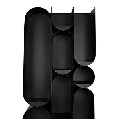 Noir Atomic 83 H X 33 W Steel Geometric Bookcase