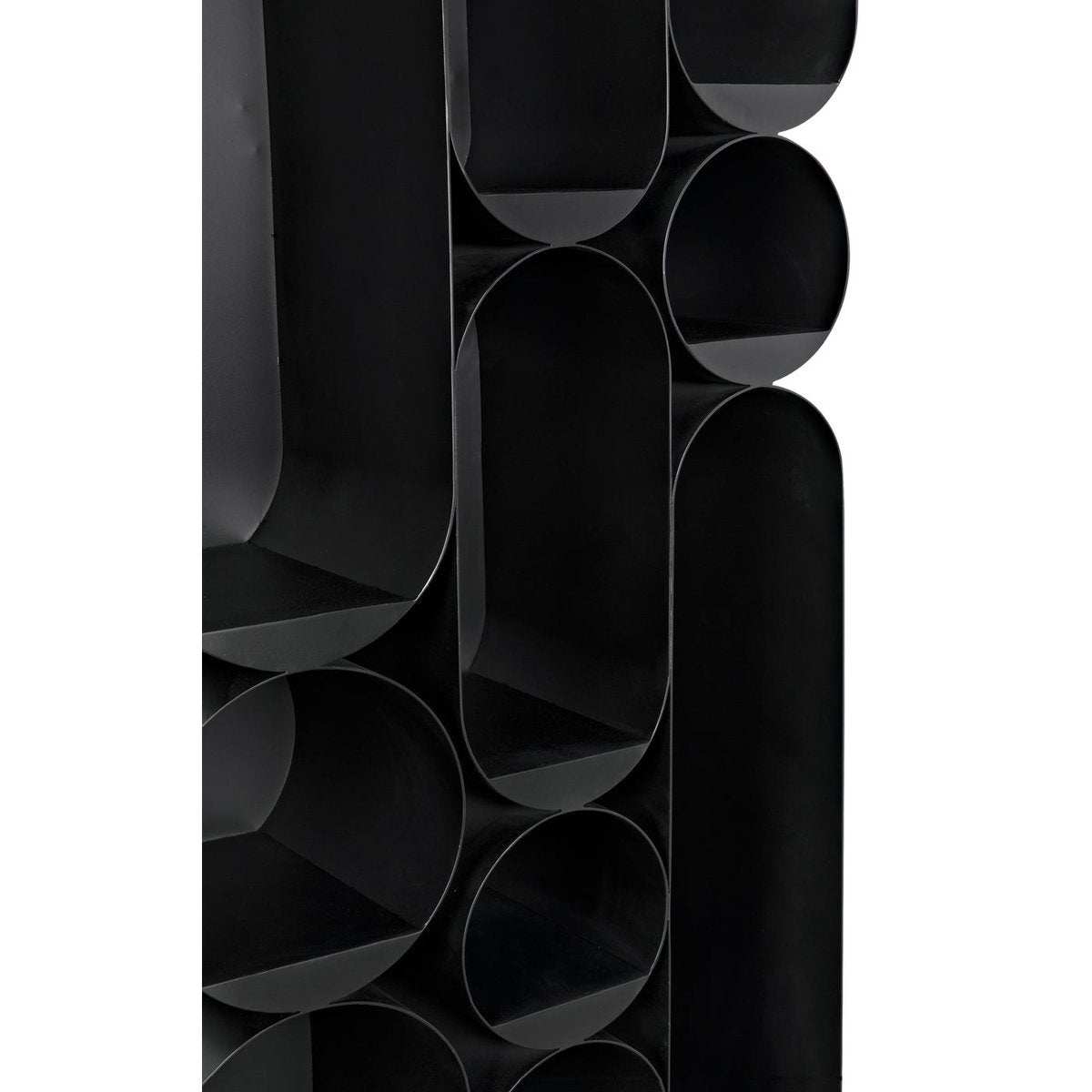 Noir Atomic 83 H X 33 W Steel Geometric Bookcase