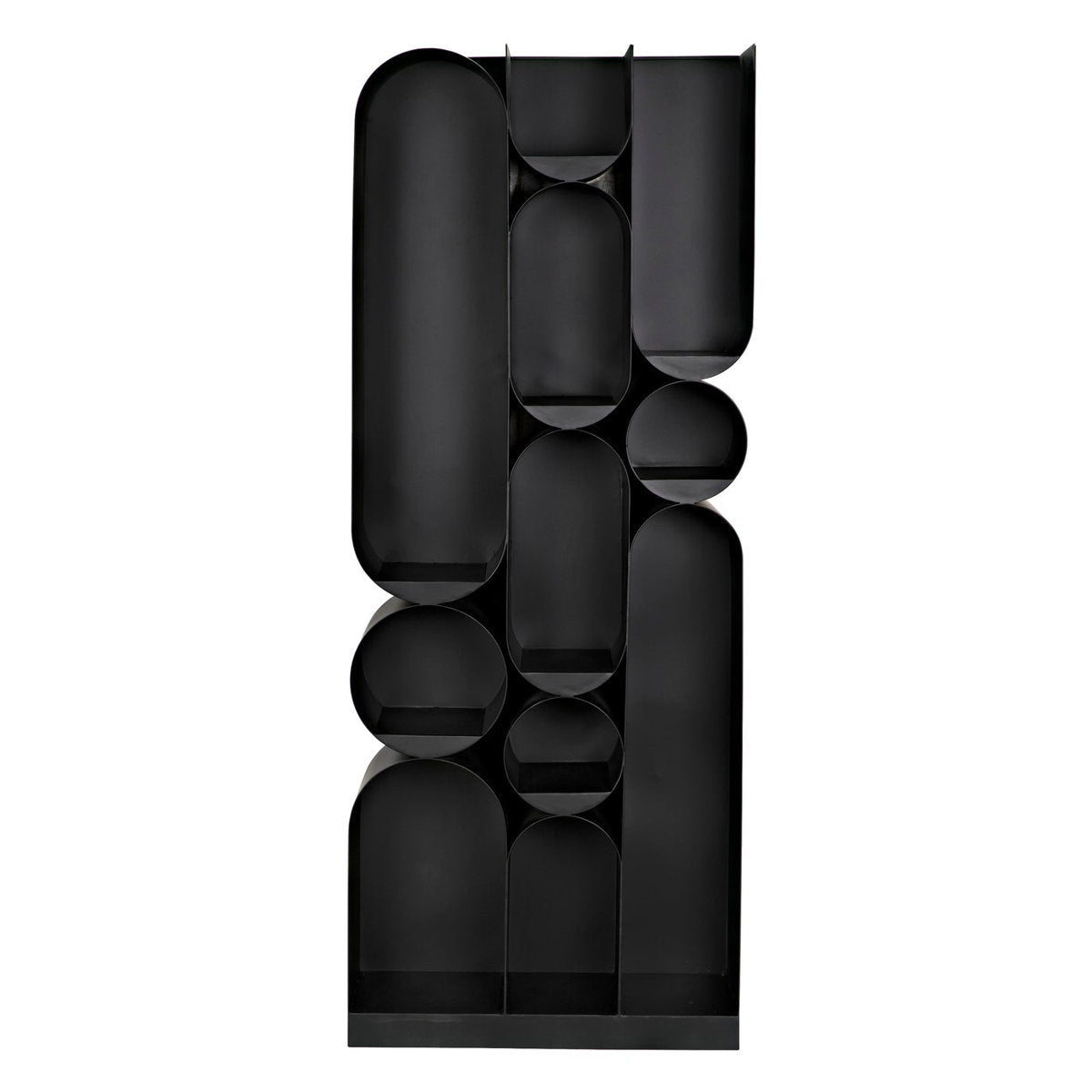 Noir Atomic 83 H X 33 W Steel Geometric Bookcase