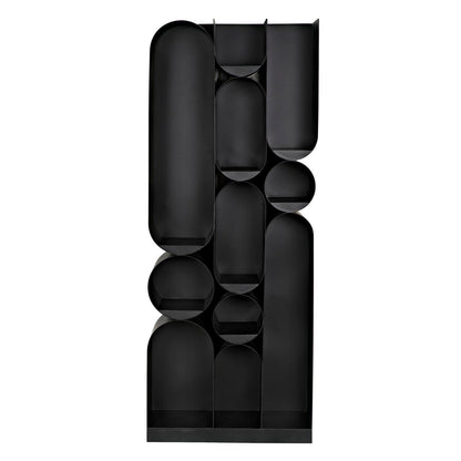 Noir Atomic 83 H X 33 W Steel Geometric Bookcase