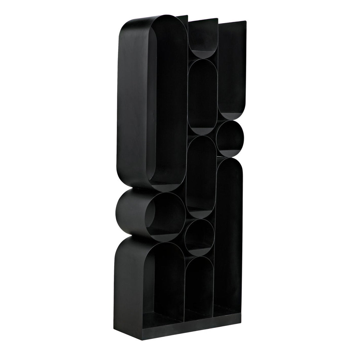 Noir Atomic 83 H X 33 W Steel Geometric Bookcase