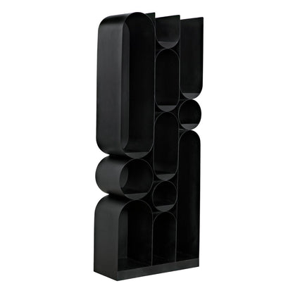 Noir Atomic 83 H X 33 W Steel Geometric Bookcase