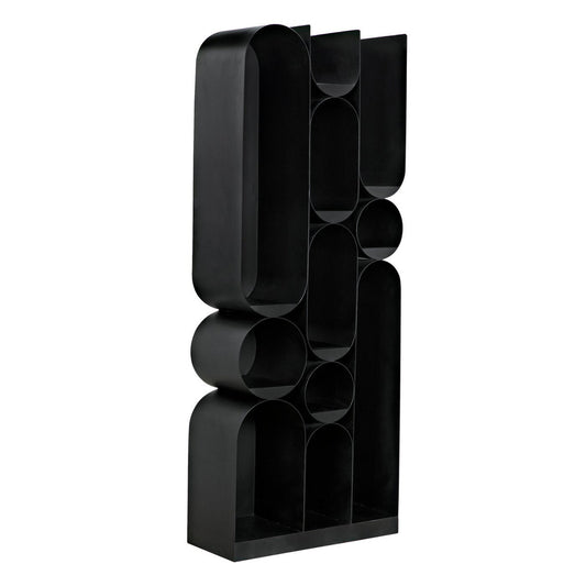 Noir Atomic 83 H X 33 W Steel Geometric Bookcase