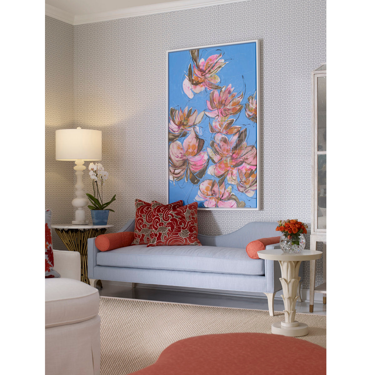 Ambella Audrey Square Arms Chaise Lounge