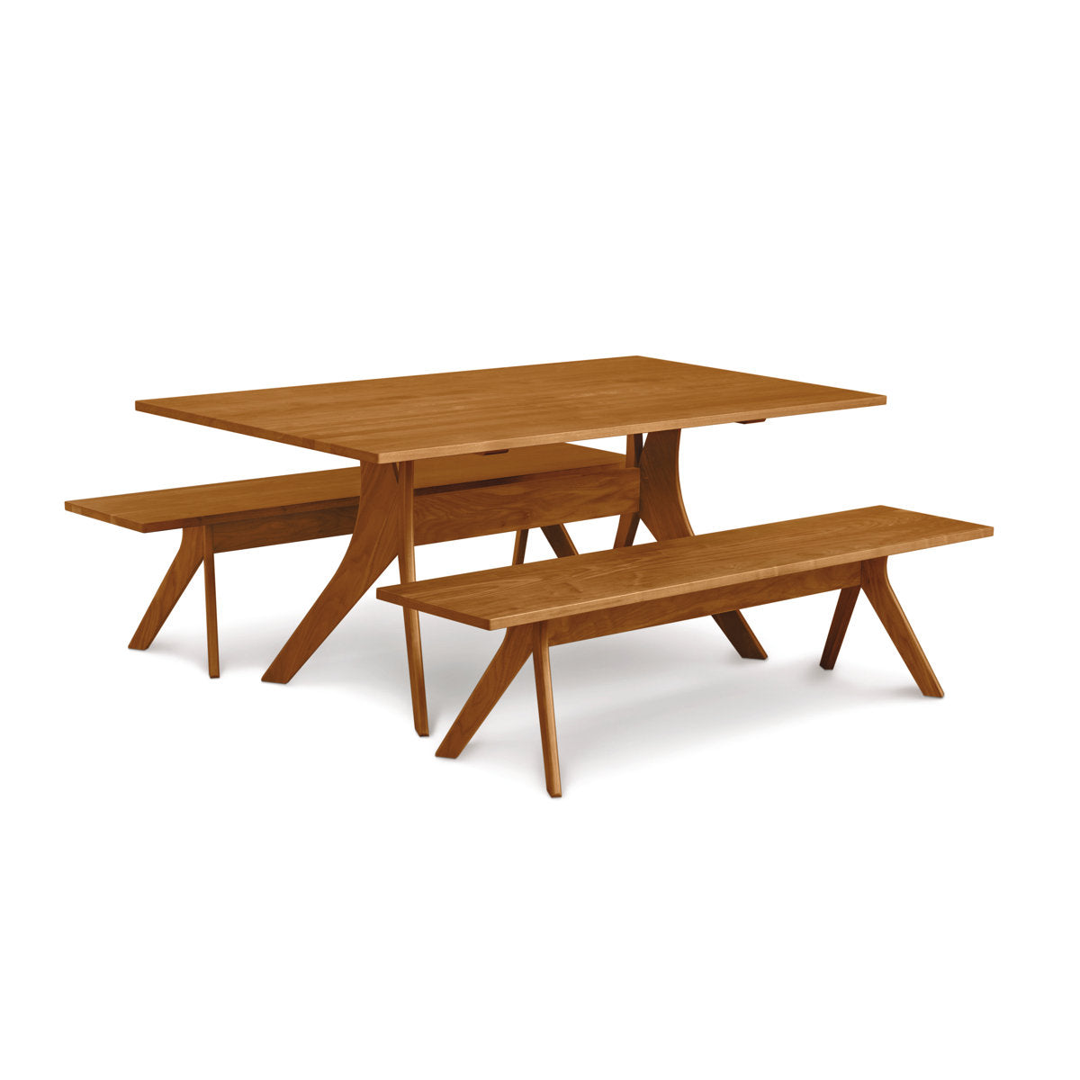 Audrey Extendable Solid Wood Trestle Dining Table