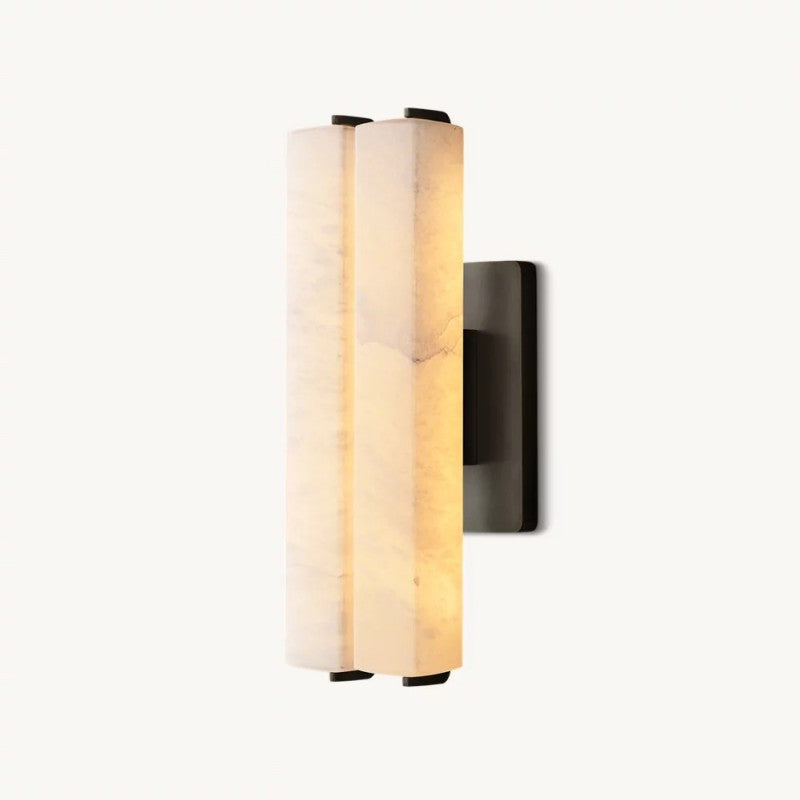 Audubon Alabaster Double Sconce