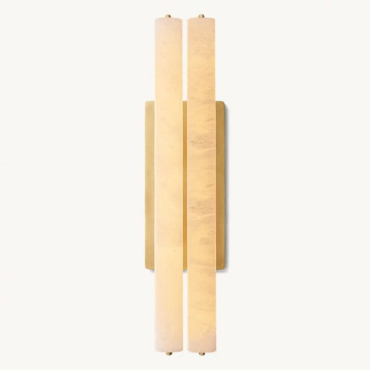 Audubon Alabaster Double Sconce
