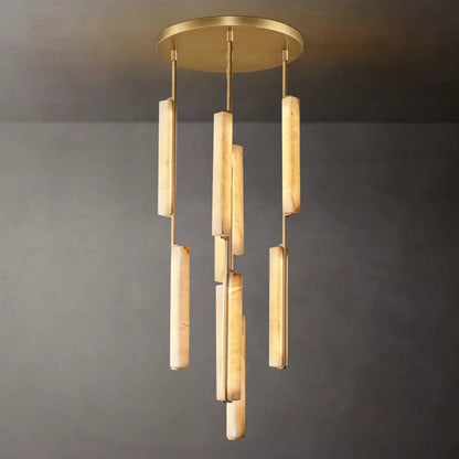 Audubon Alabaster Round Chandelier 24"