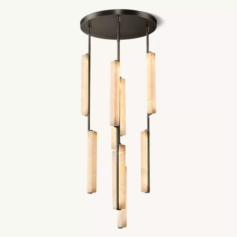 Audubon Alabaster Round Chandelier 24"
