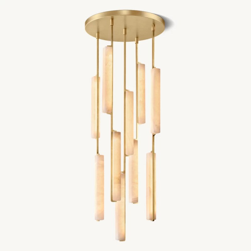 Audubon Alabaster Round Chandelier 24"