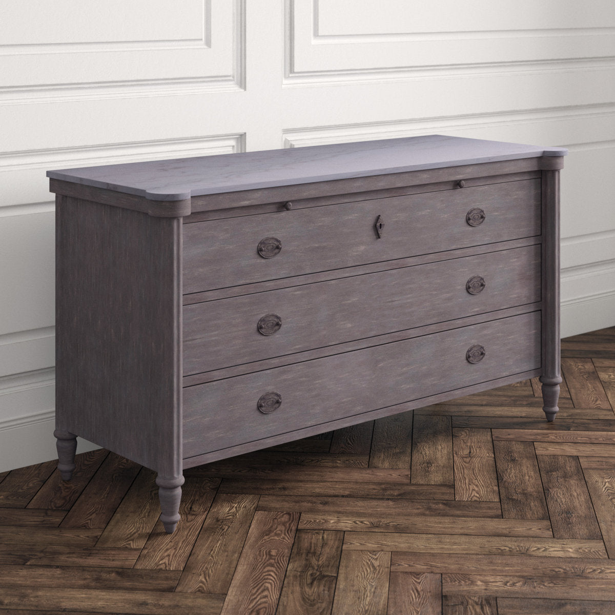 Augusta 3 - Drawer Solid Wood Dresser