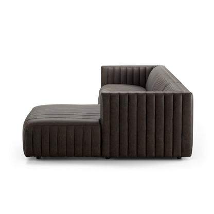Four Hands Grayson 126 Wide Genuine Leather Left Hand Facing Sofa Chaise