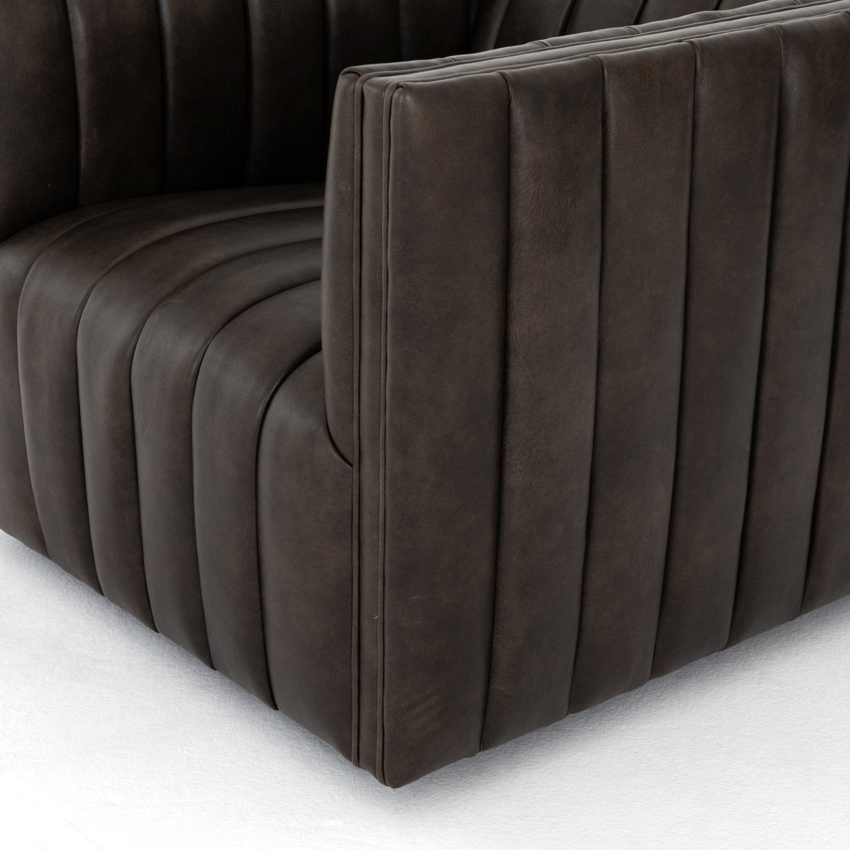 Four Hands Grayson 126 Wide Genuine Leather Left Hand Facing Sofa Chaise