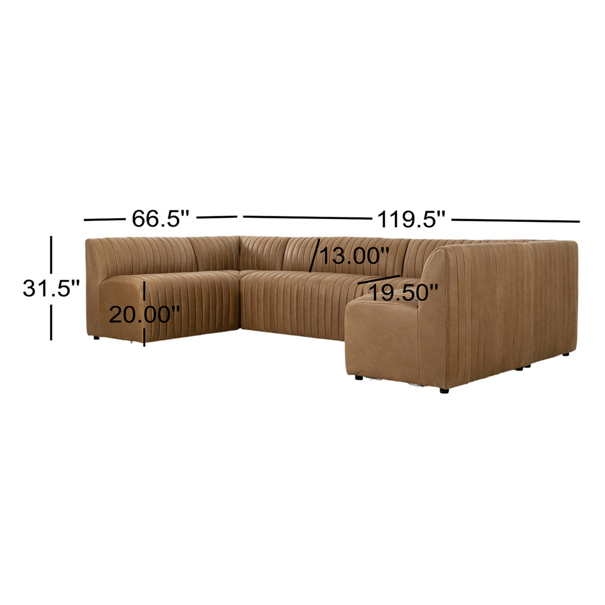 Augustine Dining Banquette U Shape -Palermo Drift