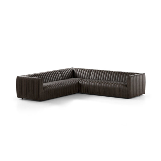 Four Hands Grayson 1055 Wide Genuine Leather Symmetrical Corner Sectional