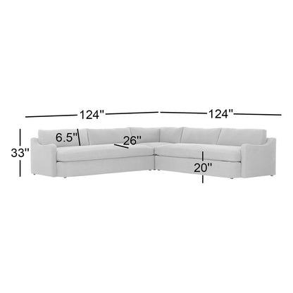 Amber Lewis X Four Hands Aurelia 3 Piece Sectional