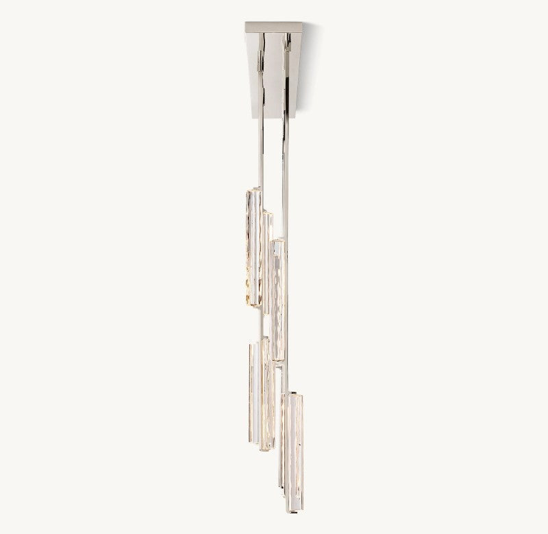 Audubon Crystal Linear Dining Room Chandelier 54"