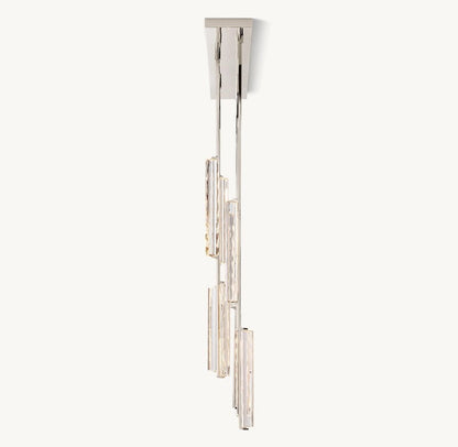 Audubon Crystal Linear Dining Room Chandelier 54"