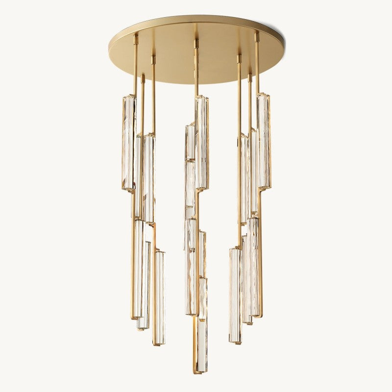 Audubon Crystal Round Living Room Chandelier 40"